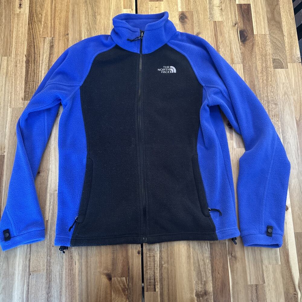 North Face Fleece Women’s Jacket‎ Blue And Black Full Zip